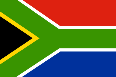 The new flag of democratic South Africa