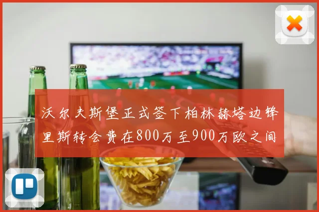 沃尔夫斯堡正式签下柏林赫塔边锋里斯转会费在800万至900万欧之间